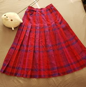 Vintage Pendleton Pleaded Skirt